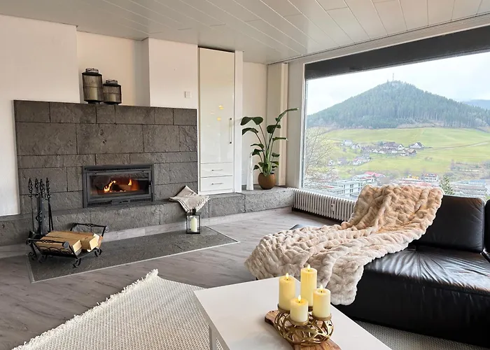 Panorama-suite Mit Kamin & Balkon, Ruhe, Weitblick & Im Schwarzwald شقة